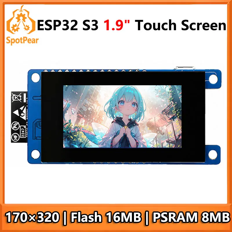 ESP32 S3 Development Board 1.9 inch LCD Capacitive Touch Screen 1.9inch Display 170×320 N16R8