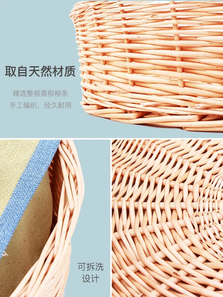 Cat litter willow weaving can be disassembled and washable cat house rattan weaving cat litter four seasons universal