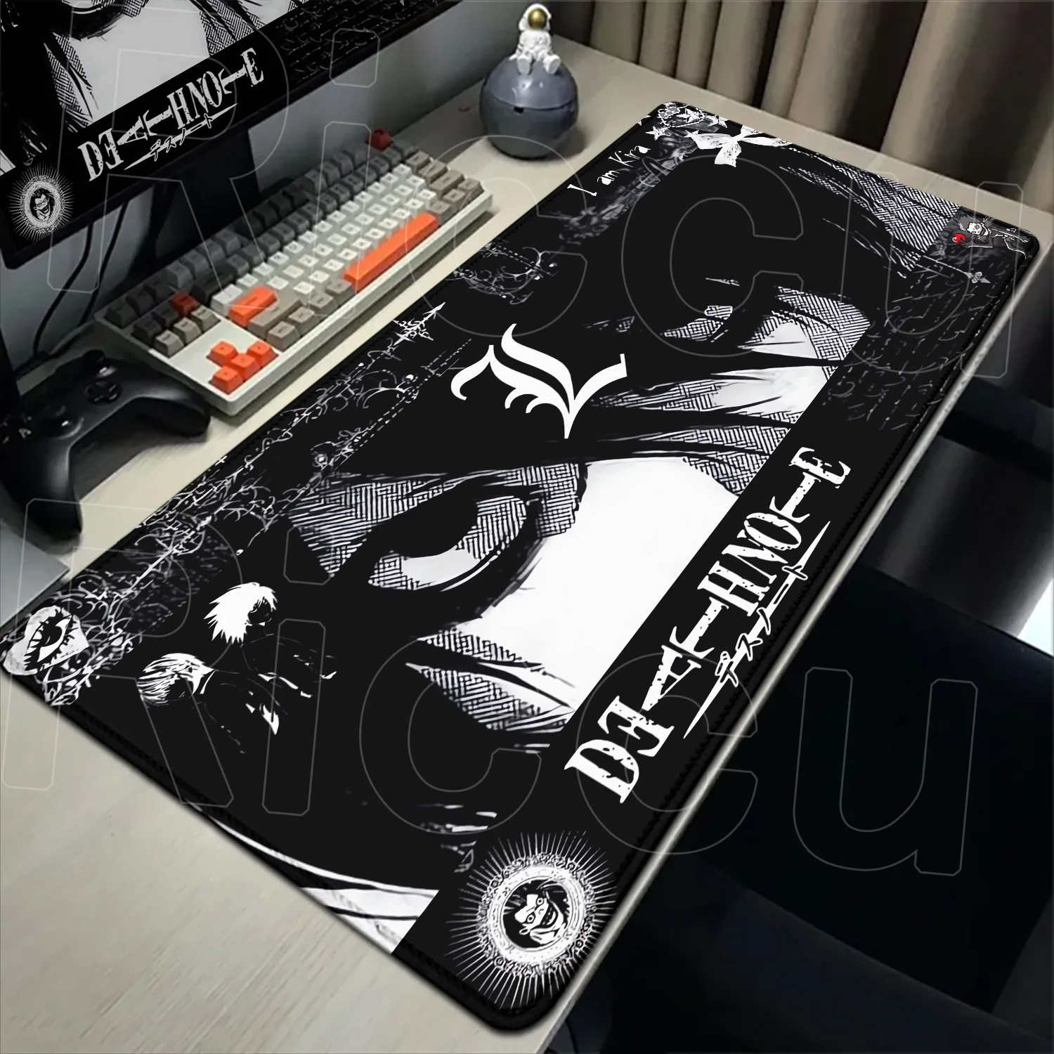 40x90 سنتيمتر اليابانية المانغا مذكرة الموت ماوس سميكة ماوس الوسادة XXL الألعاب لوحة المفاتيح دفتر توسيع حصيرة مكتبية ملحقات طاولة الكمبيوتر #3