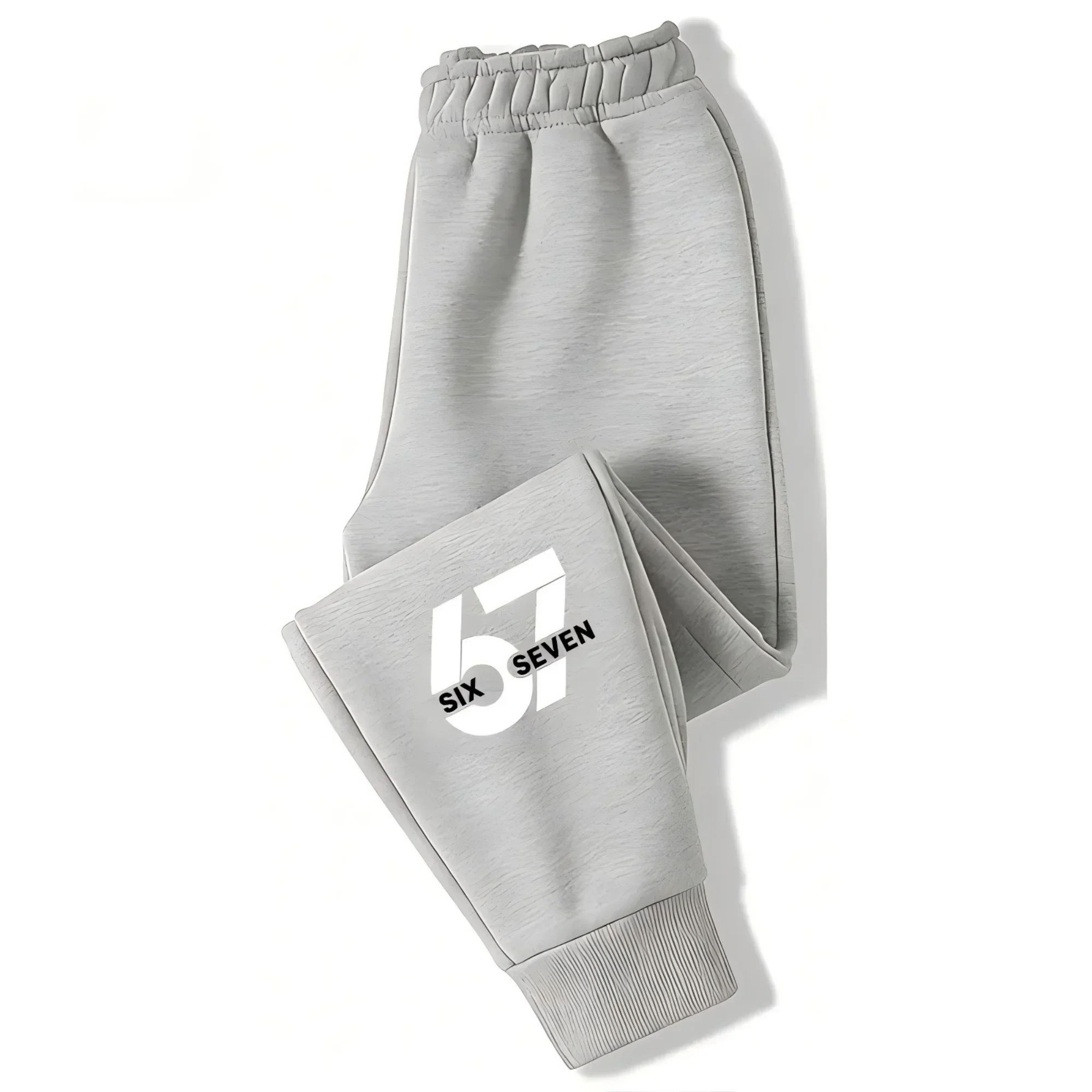Neue Kinder-Sporthose mit Nummer 67-Aufdruck und Schriftzügen, Lässige Lange Sporthose für Jungen und Mädchen, Warme Outdoor-Langhose – Detail 4
