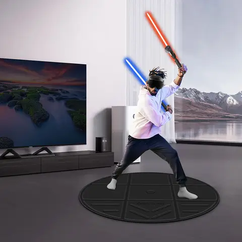 För Meta Quest 3/PICO 4 VR-spel universell sportgolvmatta halkfri PU-dansmatta simuleringsutrymme skyddsmatta tillbehör 10 best sales VR-matta - №6