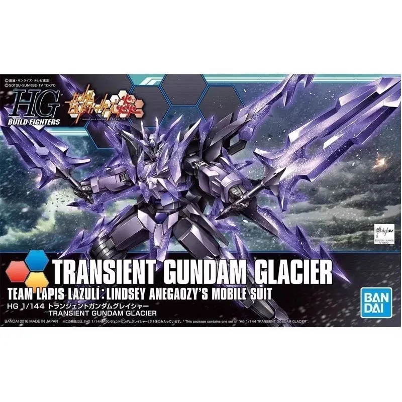

Bandai Genuine HG TRANSIENT GUNDAM GLACIER TEAM LAPIS LAZULI:LINDSEY ANEGAOZY'S MOBLE SUIT Anime Figure Assembly Model Toy Gift