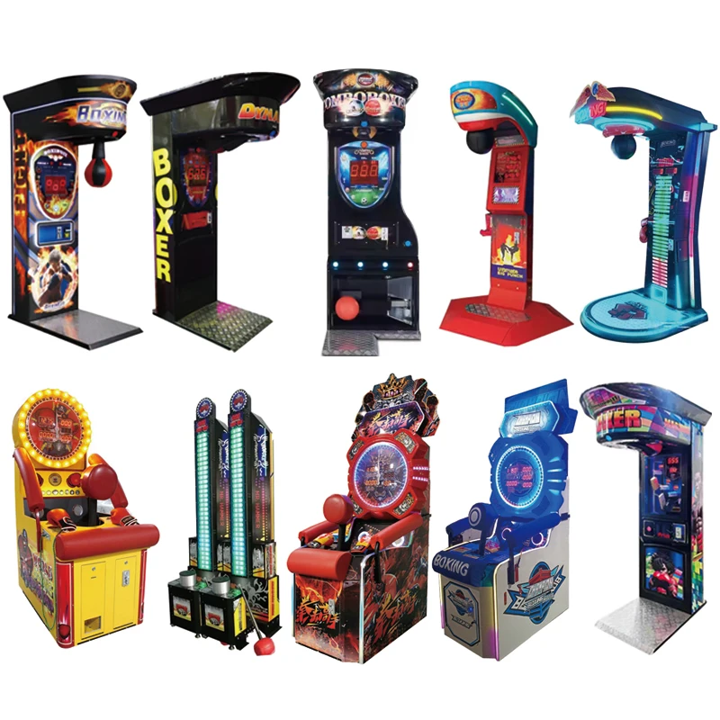 For Kick a Punch Martial Arts Coin Hot Gloves Boxing Punch Machine with New Game Arcade Art 2024 Boxing Machine