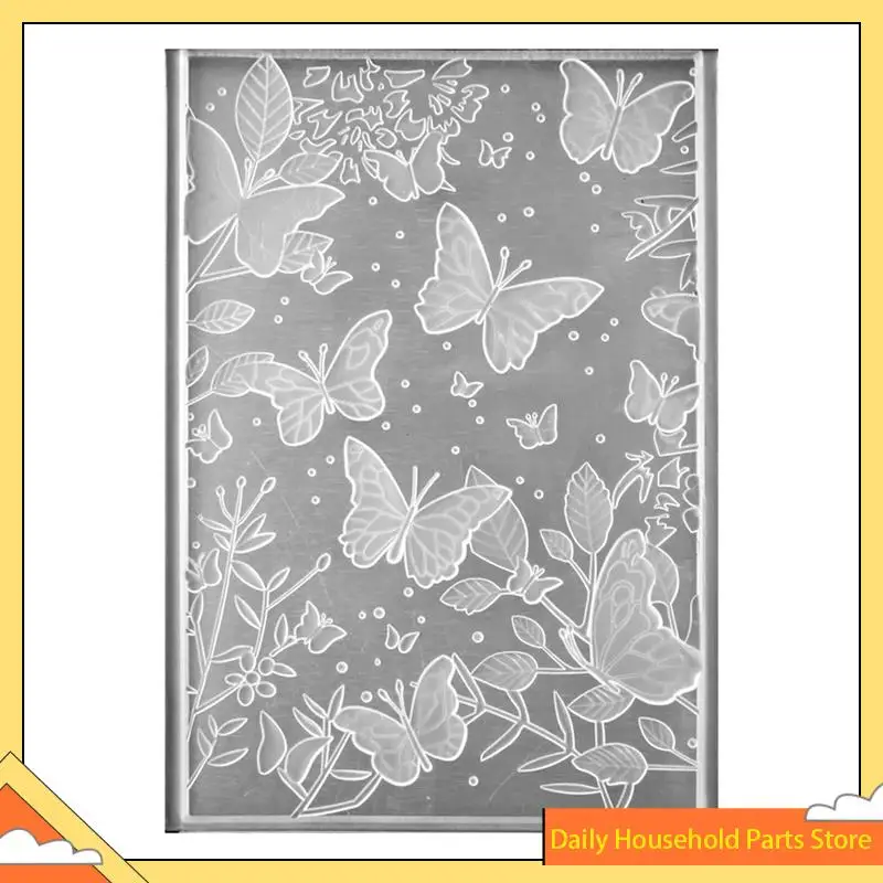 مجلد النقش ثلاثي الأبعاد، قالب النقش على شكل فراشة أوراق الزهور المزخرفة، لصنع البطاقات والحرف الورقية لسجل القصاصات!