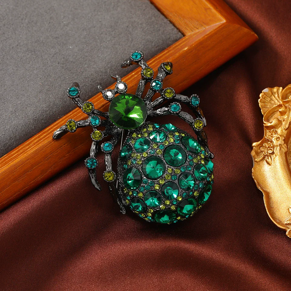 Crystal Insect Brooch Beetles Brooches Pin Fashion Brooch For Women Pins Scarf Clip Jewelry Broach Bouquet