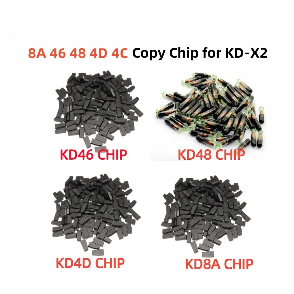 

10PCS KEYDIY KD4D KD46 KD48 KD 8A H ID4C ID4D ID46 4C 4D G ID48 Copy Chip for KD-X2 KD X2 Key Programmer