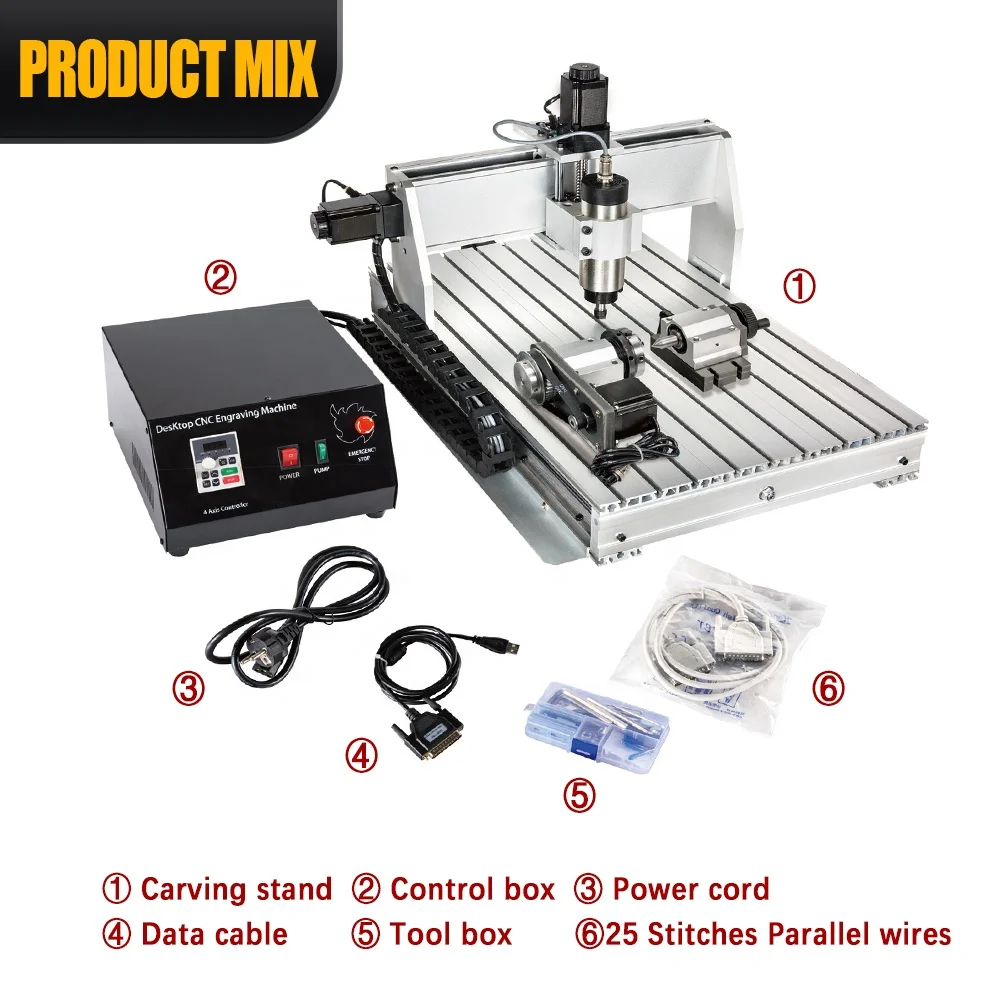 HLTNC 3020 3040 6040 Mini Miniature engraving machine carving machine for milling PCB wood holes cnc router aluminum making