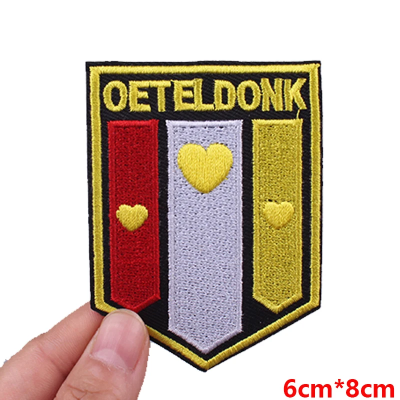 Nederland Oeteldonk embleem borduurpatches opstrijkbare patches voor kleding Nederland carnaval patch viering geschenken naai DIY