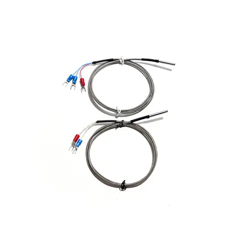 K-type J-type PT100 Stainless Steel Tube Temperature Sensor Probe 4x30 Needle Thermocouple Sensing Wire Probe Rod Customizable