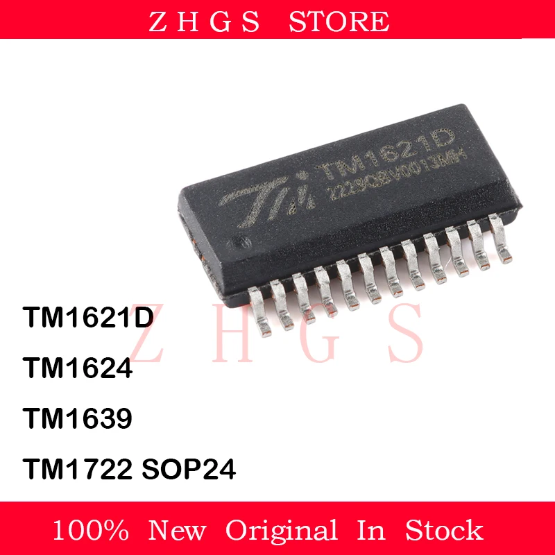 10PCS TM1621D TM1624 TM1639 TM1722 SOP24 LED driver chip IC CHIP NEW SOTCK