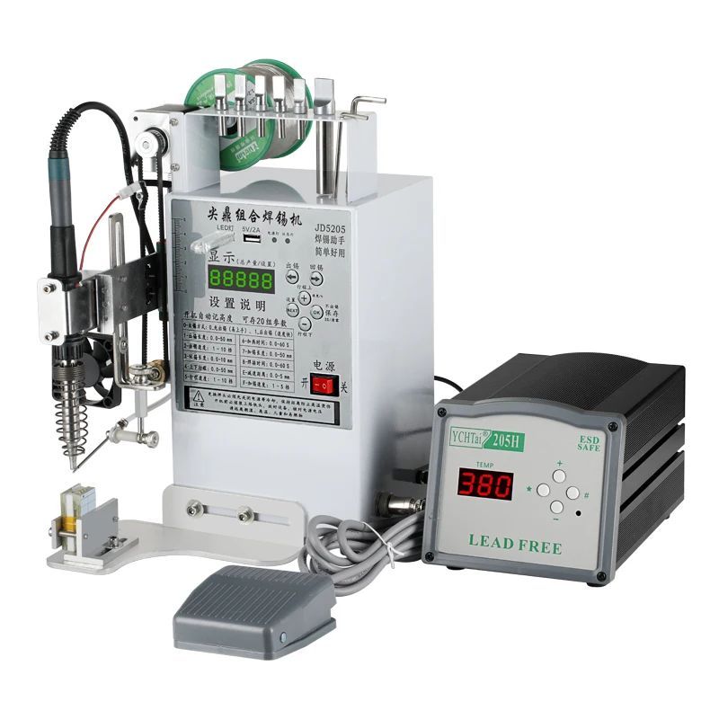 

Top Automatic Tin Feeding Soldering Machine Foot-Operated Soldering Station Plug Circuit Board USB Welding Equipment Spot Welder