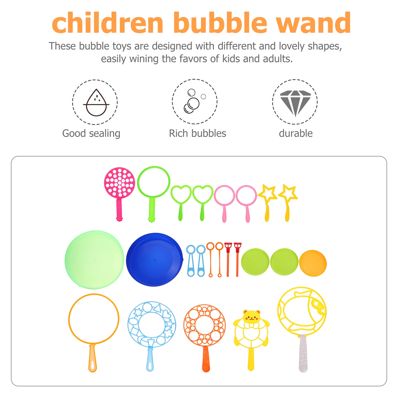 ไม้เป่าฟองสบู่ 24 ชิ้น เครื่องทำฟองสบู่ ของเล่นสำหรับงานปาร์ตี้เด็ก อุปกรณ์เล่นกลางแจ้งในฤดูร้อน ไม้เป่าฟองสบู่ขนาดใหญ่ ทำจากพลาสติก ปลอดภัยสำหรับเด็ก ของขวัญสำหรับเด็ก