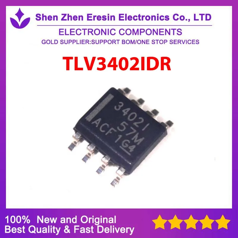 Free shipping    5PCS/LOT  TLV3402IDR   SOP8     New and original