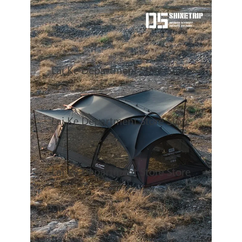 Tente de camping portable Conqueror Tunnel, grande tente d'extérieur pour la famille, idéale pour les nuits en plein air