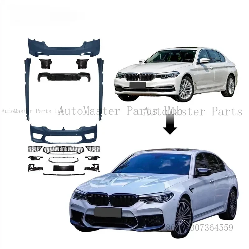 

Высококачественный обвес для BMW 5 серии G30 (2018-2020) — обновление до стиля G30 M5, включая бампер и диффузор.