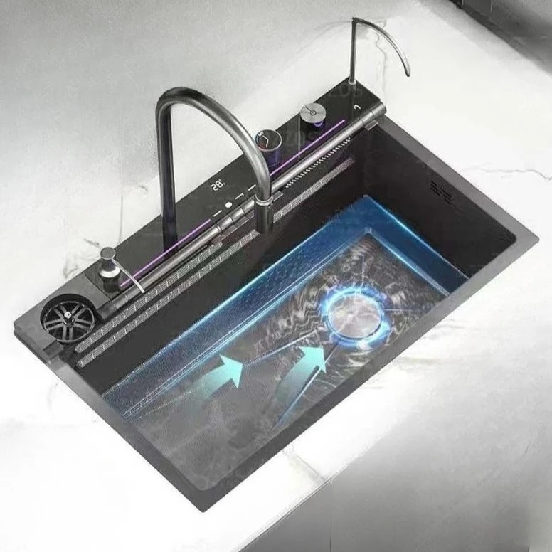 

Stainless steel, vegetable basin, household, kitchen sink, large single sink