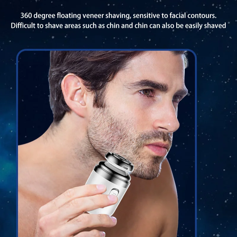 Xiaomi 2-in-1 Electric Shaver Nose Hair Trimmer Rechargeable Men's Nose Hair Removal Shaver Portable Mini Knife Men's Razor 2024