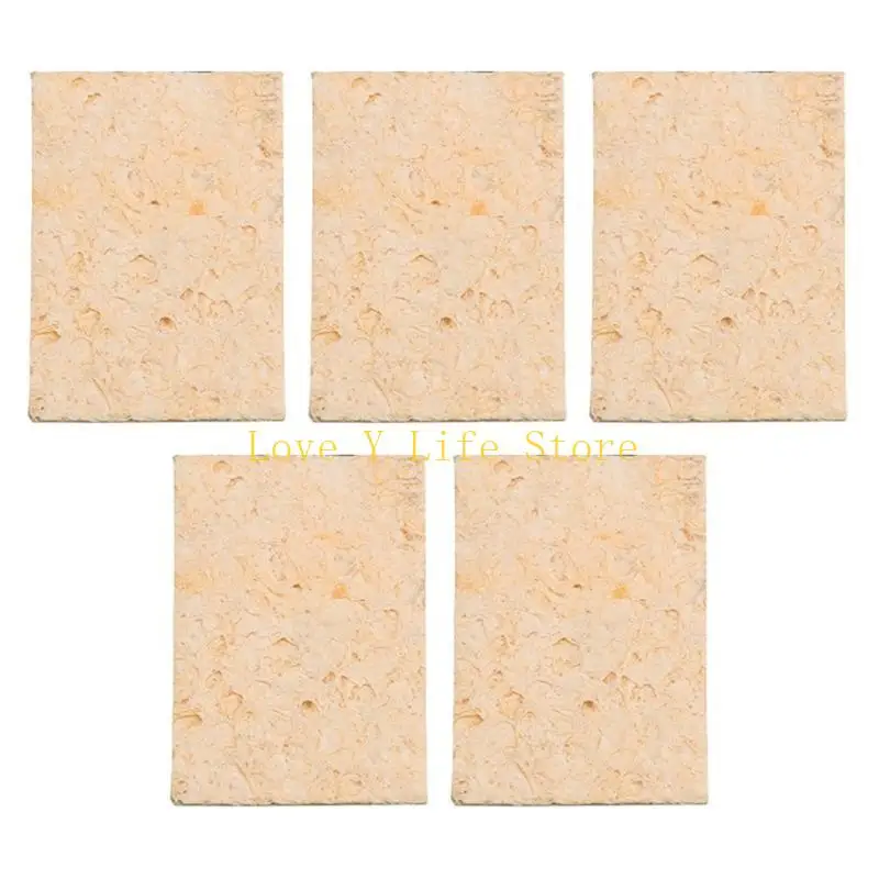 L74C 5Pcs Soldering Iron Cleaning Sponge Sponge High Temperature Sponge Welding Platform Sponge Welding Cleaning Pad