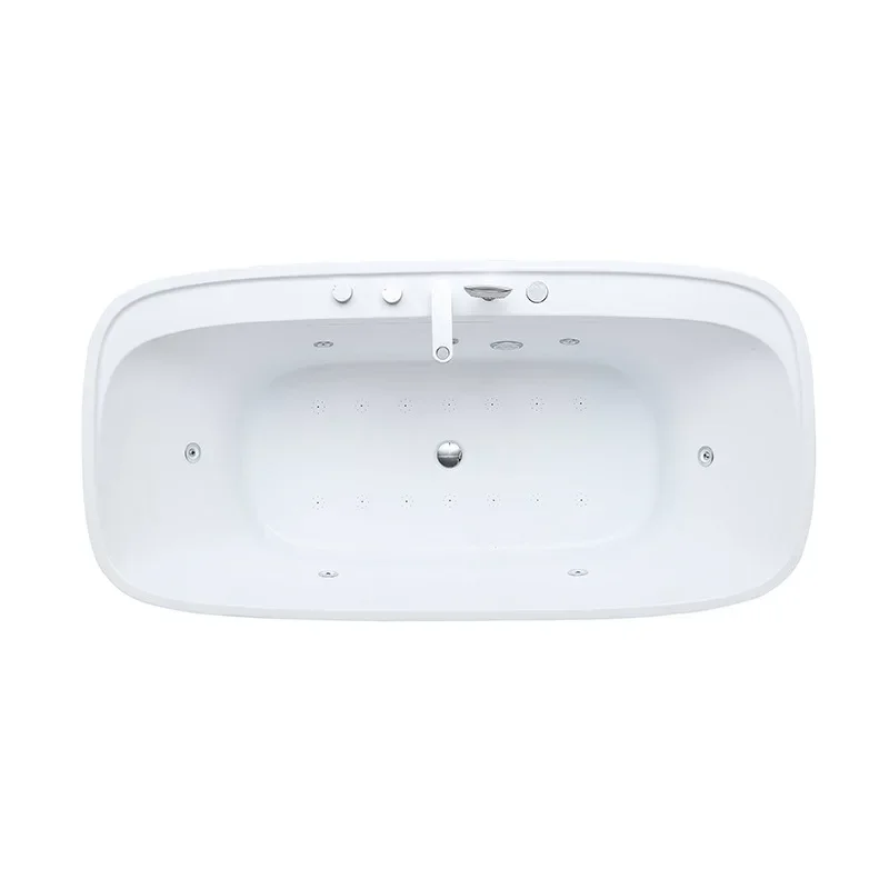 #Seamless One-Piece Acrylic Massage Bathtub, Jetted Spa for Small Home Hotel, 1-Piece Design, Compact Size, Durable and Stylish