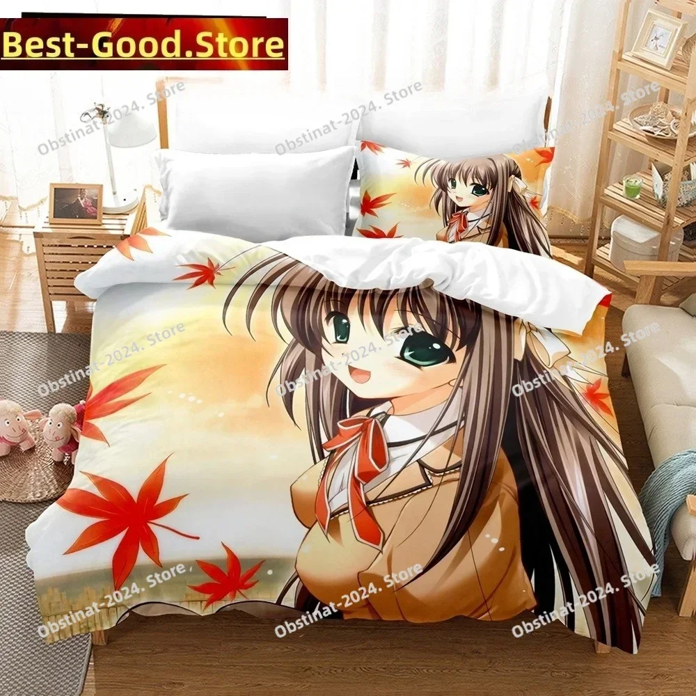 3D Priningt Kawaii Girls Yae Sakura (Shuffle!) Printed Bed Set Duvet Cover Pillowcase Bedding Set Linen Sheet Quilt Cover Full