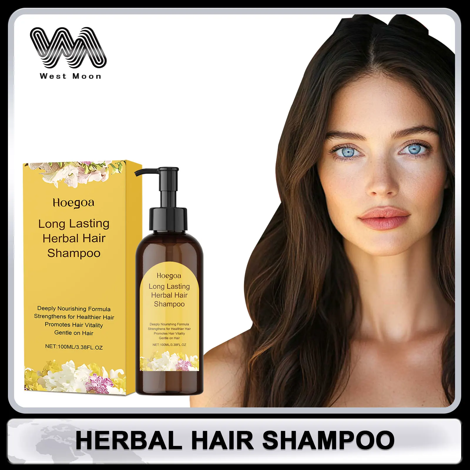 

Herbal Shampoo Oil Control Deep Cleansing Scalp Reduce Frizz Damaged Hair Root Strengthen Anti Hair Loss Hydration Shiny Shampoo