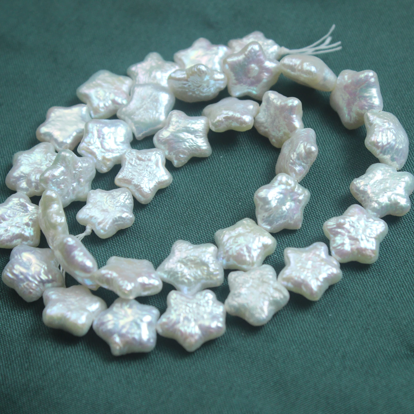 Natural Baroque Freshwater Pearl Star Pentagram DIY Handmade Pendant Bracelet Necklace Alien Perforated Beads