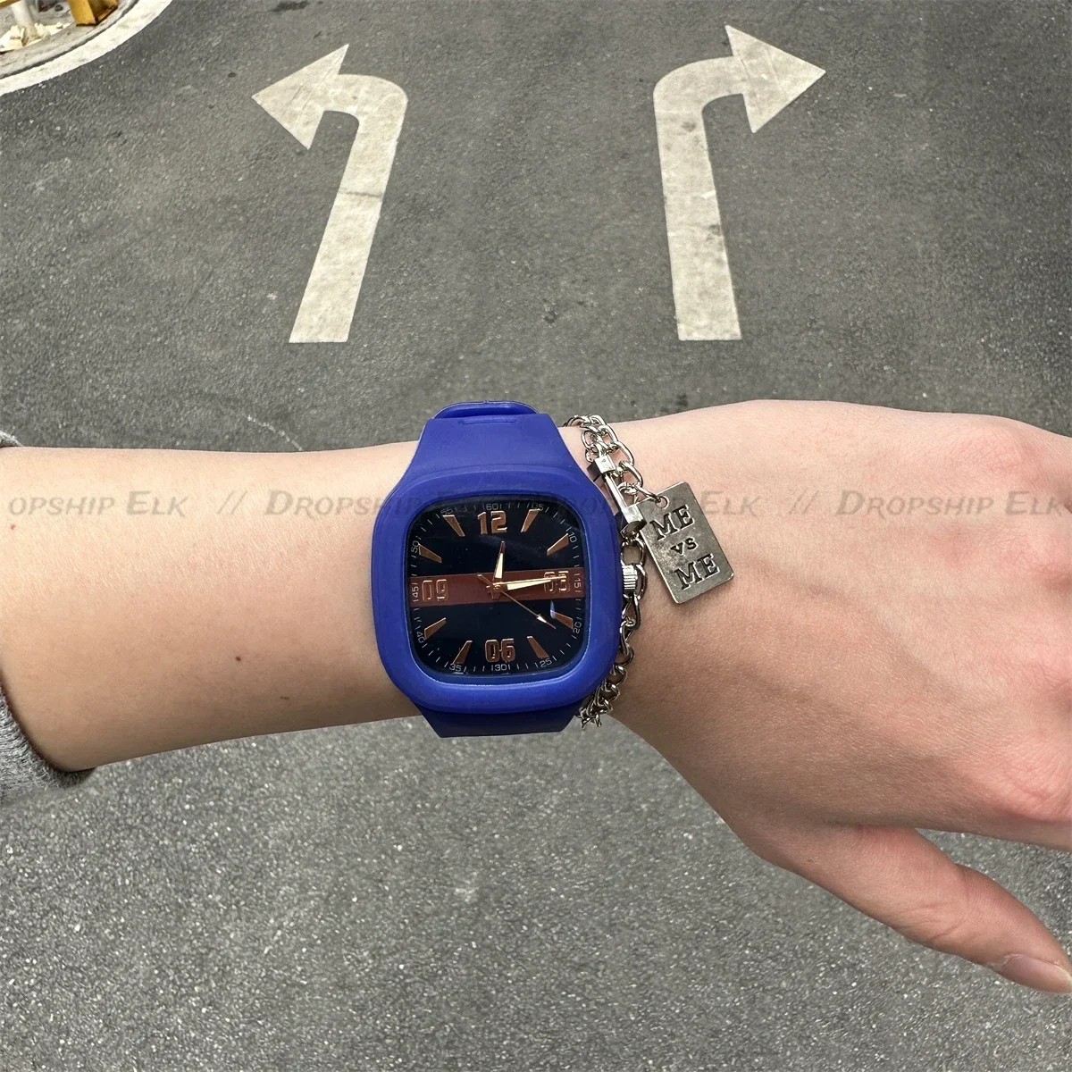 Moda feminina relógios squartz dial relógio feminino luxo senhoras quartzo relógios de pulso silicone feminino relógio de pulso reloj mujer