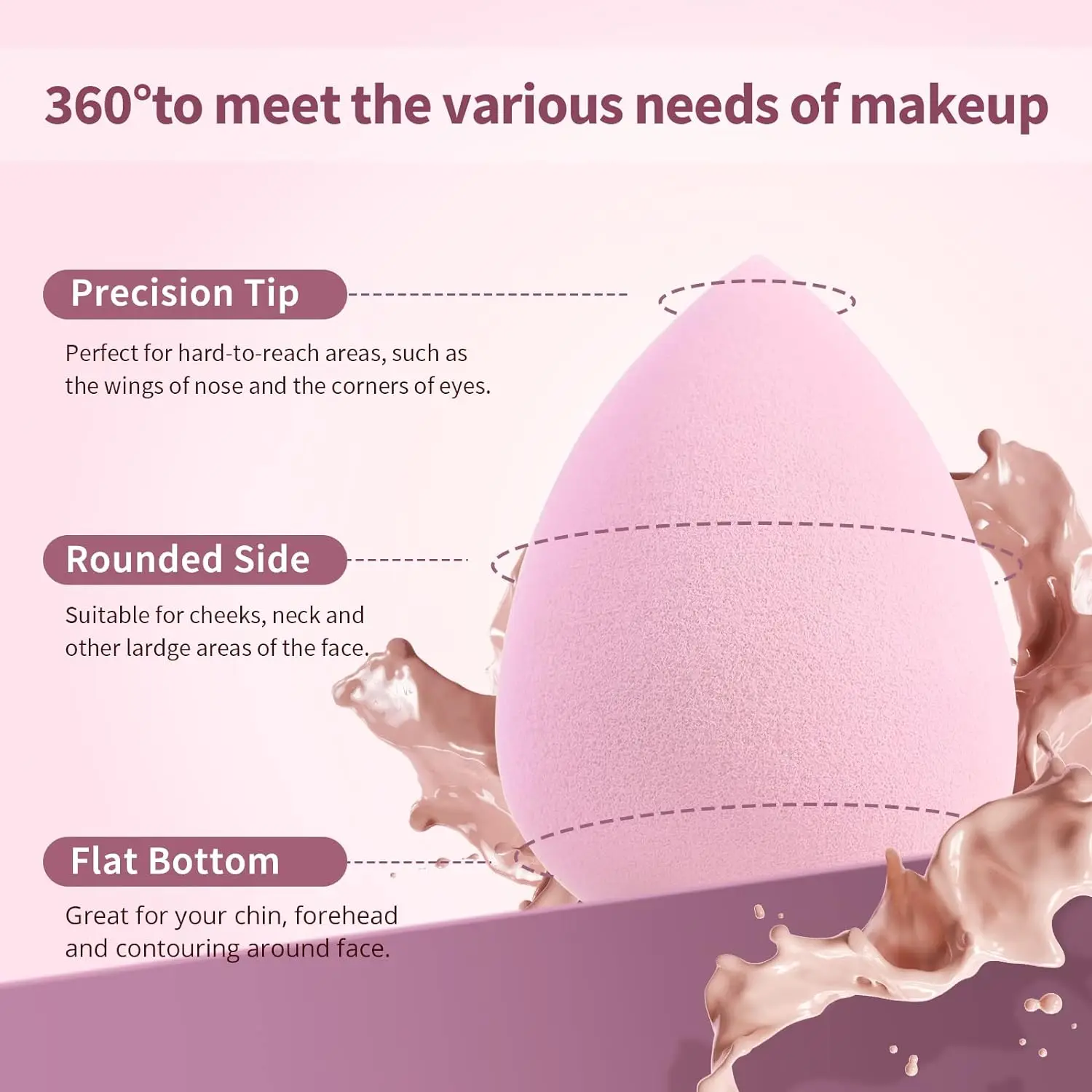 4Pc Beauty Egg Makeup Blender Cosmetic Puff Makeup Sponge Cushion Foundation Powder Sponge Beauty Tool Women Make Up Accessories