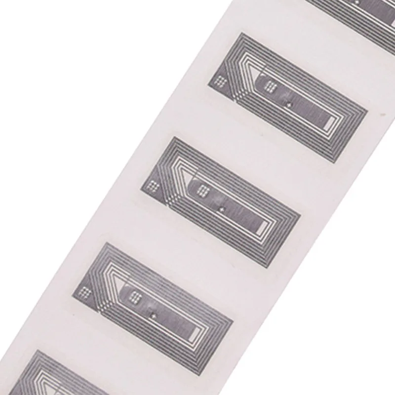 50 개/몫 13.56MHz ISO14443A F08 칩 30*15/40*25mm NFC 범용 라벨 태그 IC 카드 스티커 구리 플레이트 종이 M1 전자 태그
