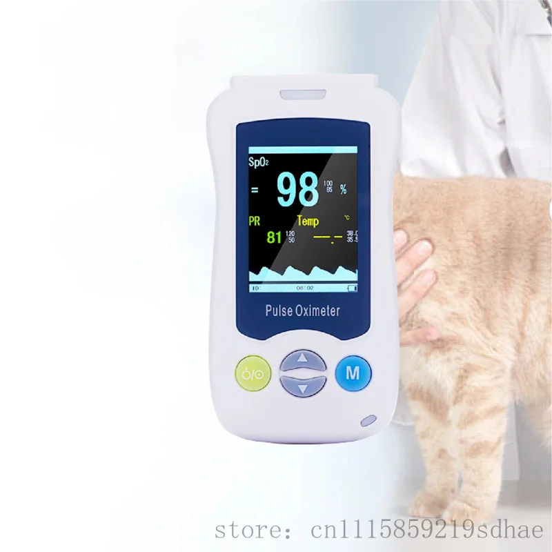 BT‑PM08V Portable Multi‑parameter Veterinary Monitor Handheld Pet Animal Pulse Oximeter