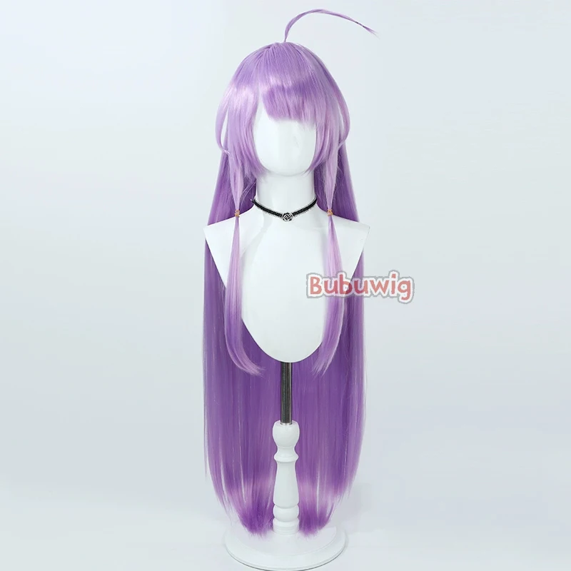 Bubuwig Synthetic Hair Cure Selene Madoka Kaguya Cosplay Wigs Futari wa Pretty Cure Kaguya Madoka 100cmPurple Wig Heat Resistant