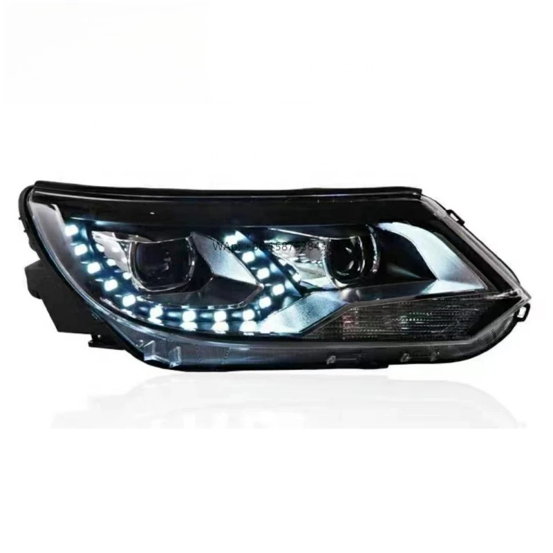 

For Tiguan 13-16 Full LED Headlight Assembly Teardrop Modification Shape with Turn Signal Fit Model