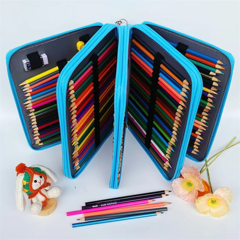 200 Slots Pencil Case School Large Capacity Pencilcase Supplies for Girl Stationery Pen Bag Organizer Aesthethic Compartment Box