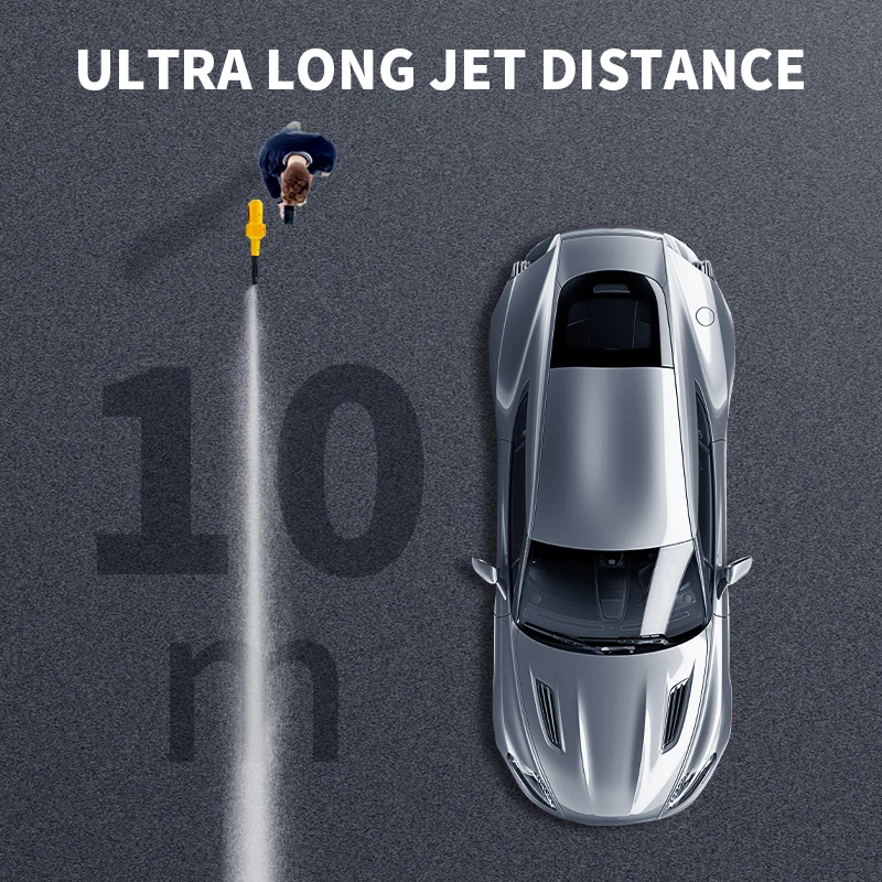 6000KPA High Pressure Car Wash Washer Gun 19800RPM Cordless Generator Cleaning Machine For Dewalt 20V Battery Pin