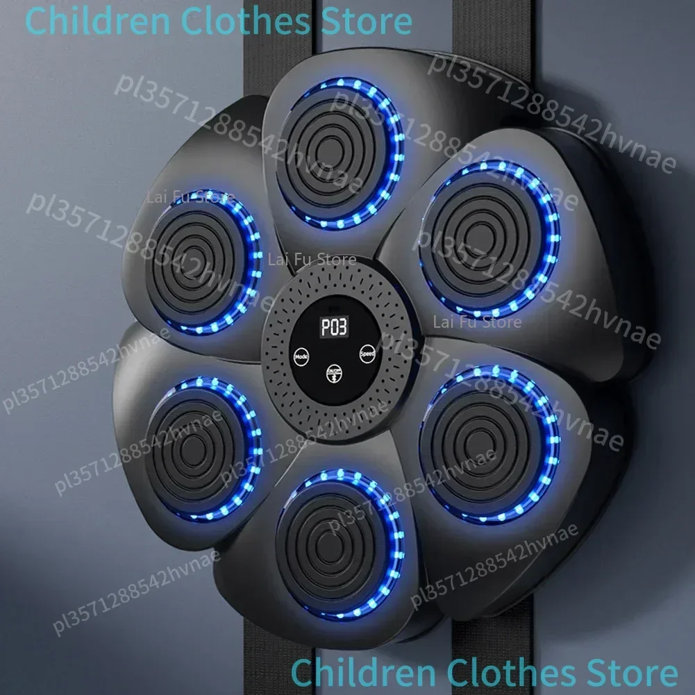 Picture 6: Music Boxing Machine Smart Bluetooth-Compatible Boxing Pads Workout Wall Target Punching Training Equipment for Home Exercise