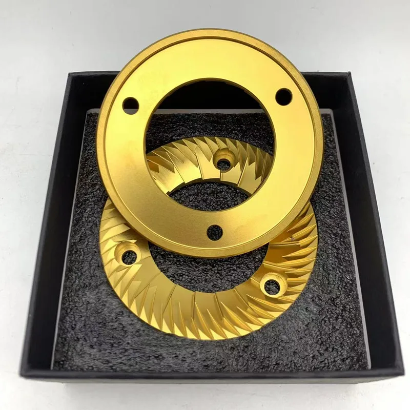 For Galileos GALILEO-Q18 Bean Grinder Titanium-plated Cutter Disc Gold Cutter Disc 74mm Universal Cutter Disc