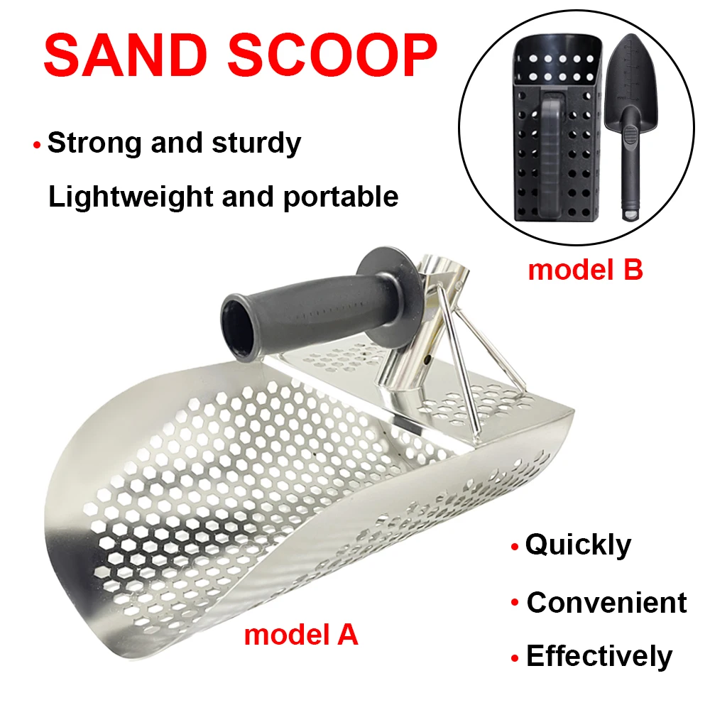 Paletta per sabbia e pala Strumenti per scavo Filtro per cercatore da spiaggia Pala per sabbia Manuale e pala per clessidra di rilevamento