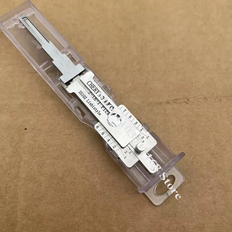1PCS Ganzua Lishi 2in1 per CHERY SS102 8 Denti Disponibili per i Modelli Recent 2025 Auto Misura Nastro Lockpick Decodificatore Blocco Picking