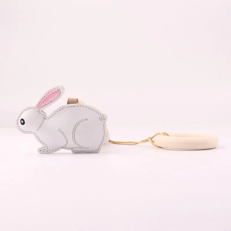 

Q22D 4 Pcs Baby Gym Frame Pendants Wooden Ring Beads Teether Stroller Rattle Infants Newborn Nursing Molar Teething Shower