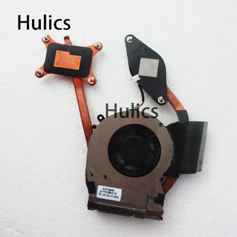 Hulics Used  For Samsung NP-R580 R580 BA62-00496A BA62-00496B Laptop CPU GPU Cooling Radiator HEATSINK FAN