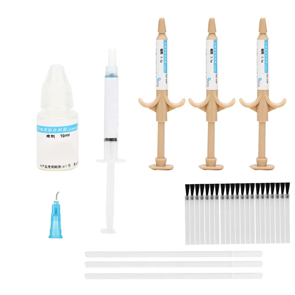 

Pro Dental Bracket Adhesive Set Orthodontic Teeth Enamel Bonding Glue Self Curing Resin Material Dentist Clinic Soft Gel Supply