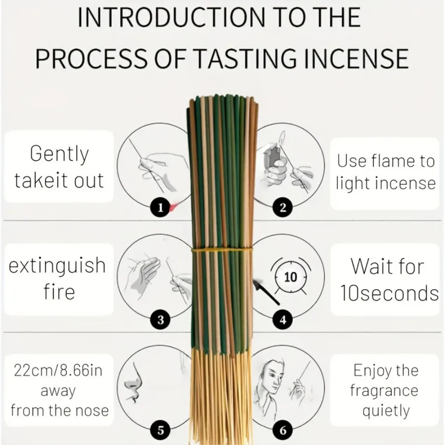 65/198/299 قطعة عصا رائحة مختلطة مستوحاة من الغابات-8.66 بوصة رائحة طويلة الأمد ديكور المنزل هدية عيد الميلاد والهالوين