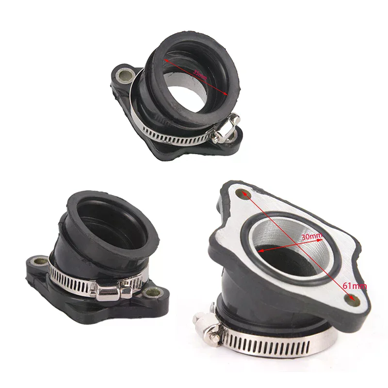 1pcs 30mm Carburetor  Manifold Pipe Boot For CG 200-250cc ATV Dirt Bike Go Kart