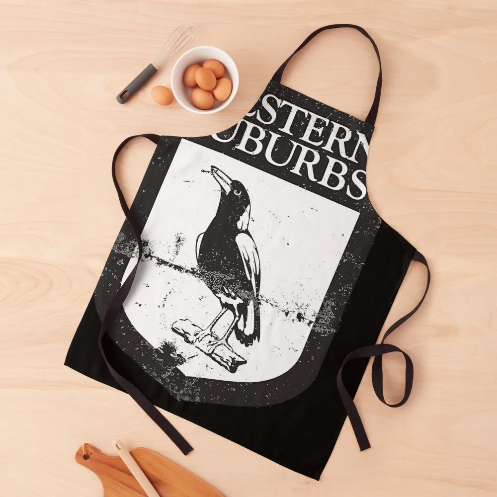 

Western Suburbs Magpies Apron Bib For Kitchen Chef Uniform Woman japanese woman kitchen and home Apron