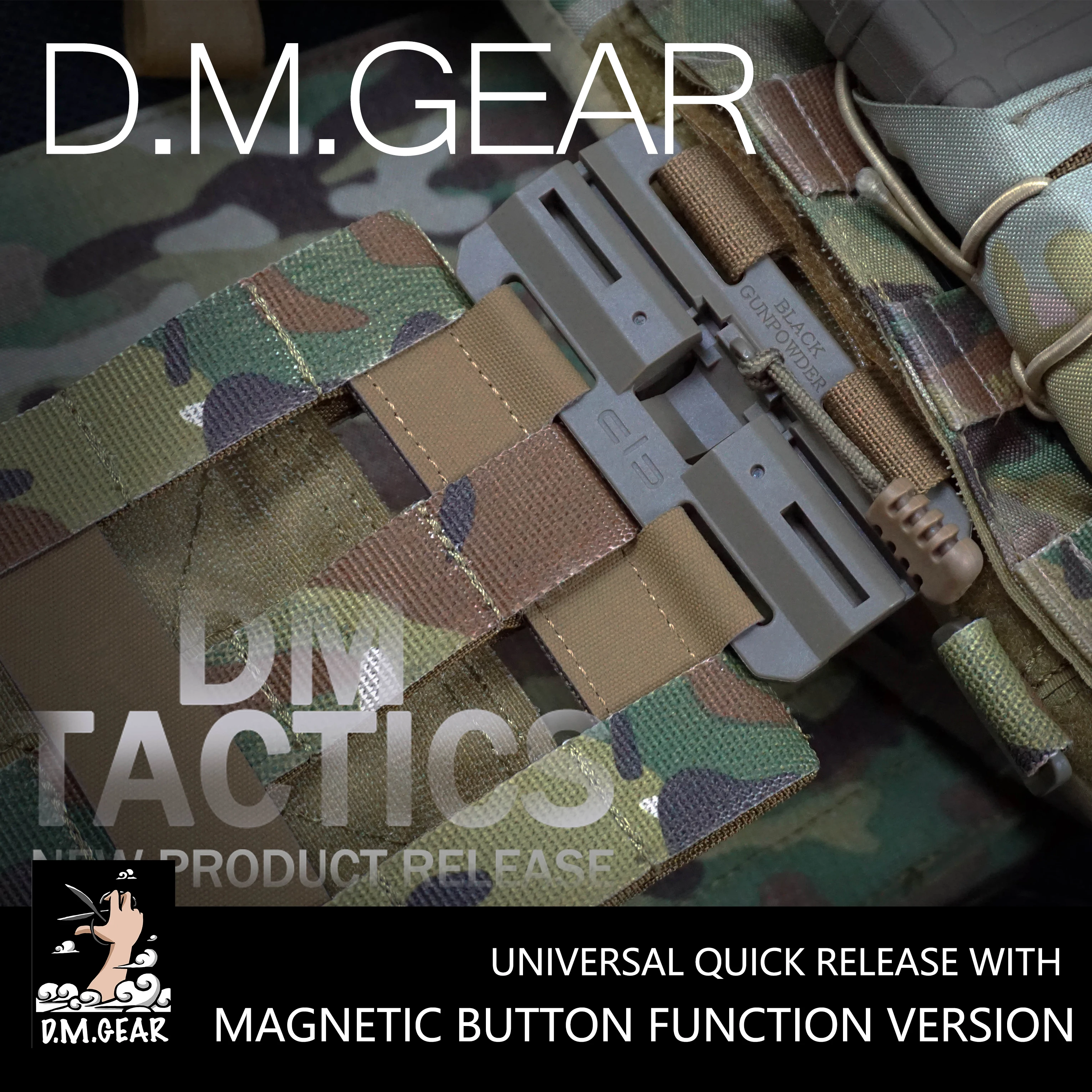 DMGear Quick Release Black Technology Magnetic Buckle Tactical Vest Universal quick release compatible jpc cpc 6094 4020