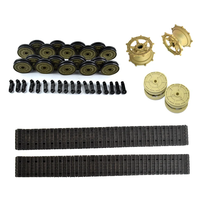 Toys 1/16 RC Heng Long German King Tiger Tank 3888A RC Tank Plastic Tracks Road Wheels Spare Parts THZH0816-SMT9