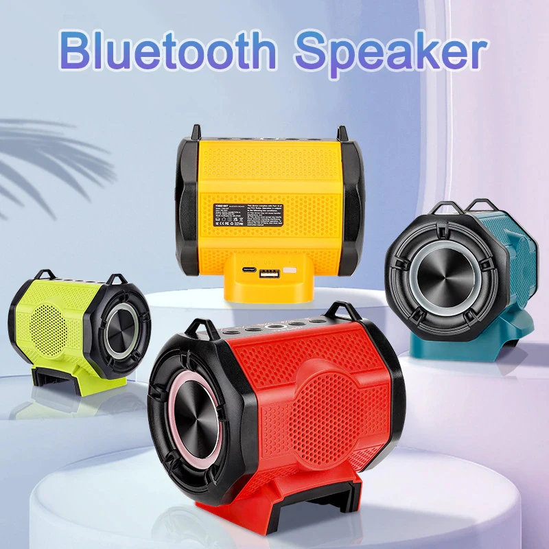 

Cordless Bluetooth Speaker MP3 Player Loudspeaker Amplifier for Makita/Dewalt/Milwaukee/Bosch 18V 20V Li-ion Battery