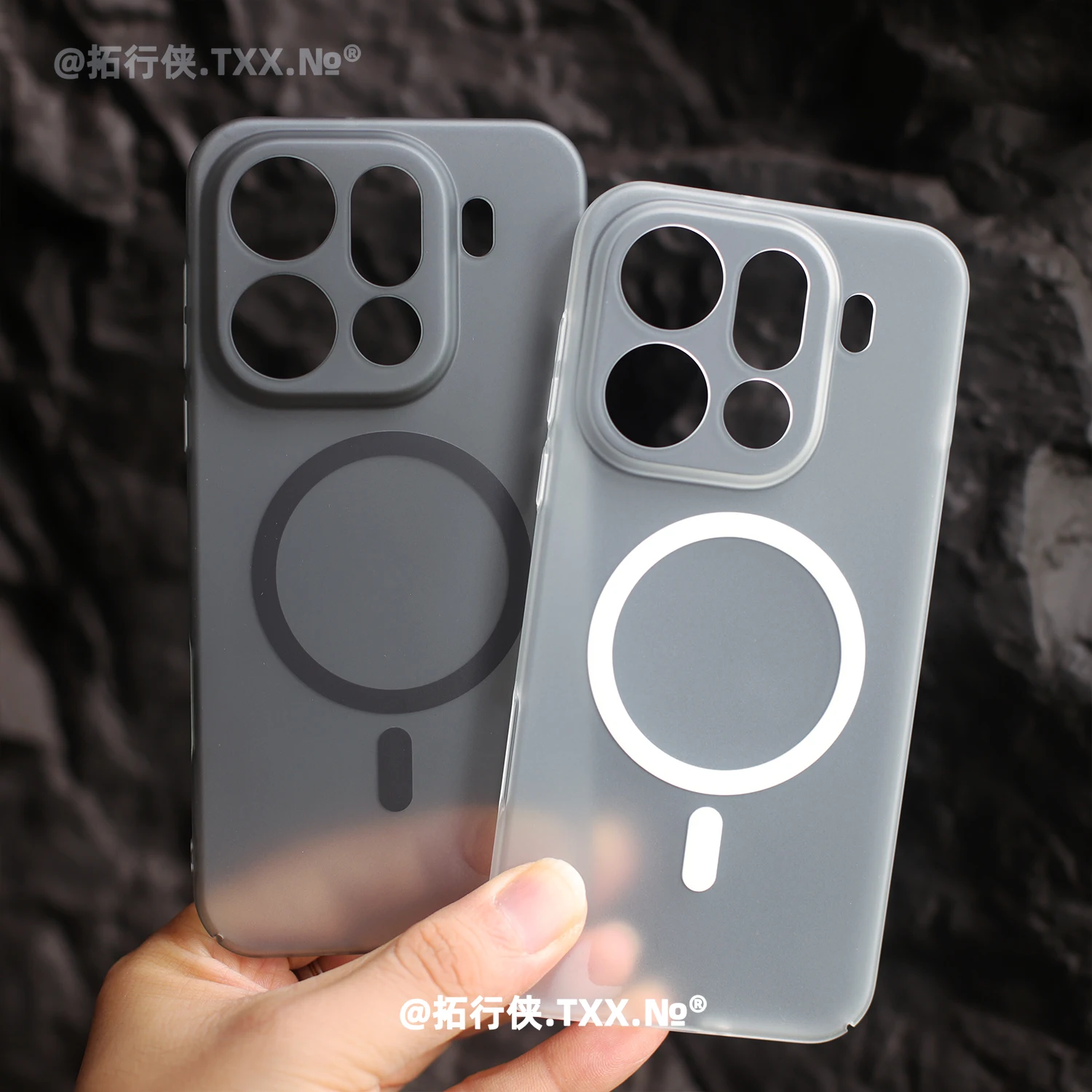 حافظة لهاتف OPPO Find X9 Pro غير لامعة رفيعة للغاية PC شفافة Magsafe مغناطيسية لحماية الظهر كوف لـ OPPO Find X9 X9Pro ممتص الصدمات