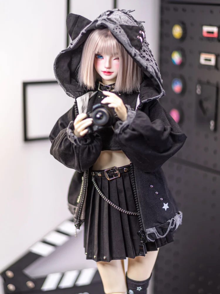 ชุดตุ๊กตา BJD สีฟ้าชมพู สำหรับตุ๊กตาขนาด 1/3 1/4 1/6 ชุดกระโปรง ชุดตุ๊กตา อุปกรณ์เสริมเสื้อผ้าตุ๊กตา ของขวัญ DIY (ไม่รวมตุ๊กตา)