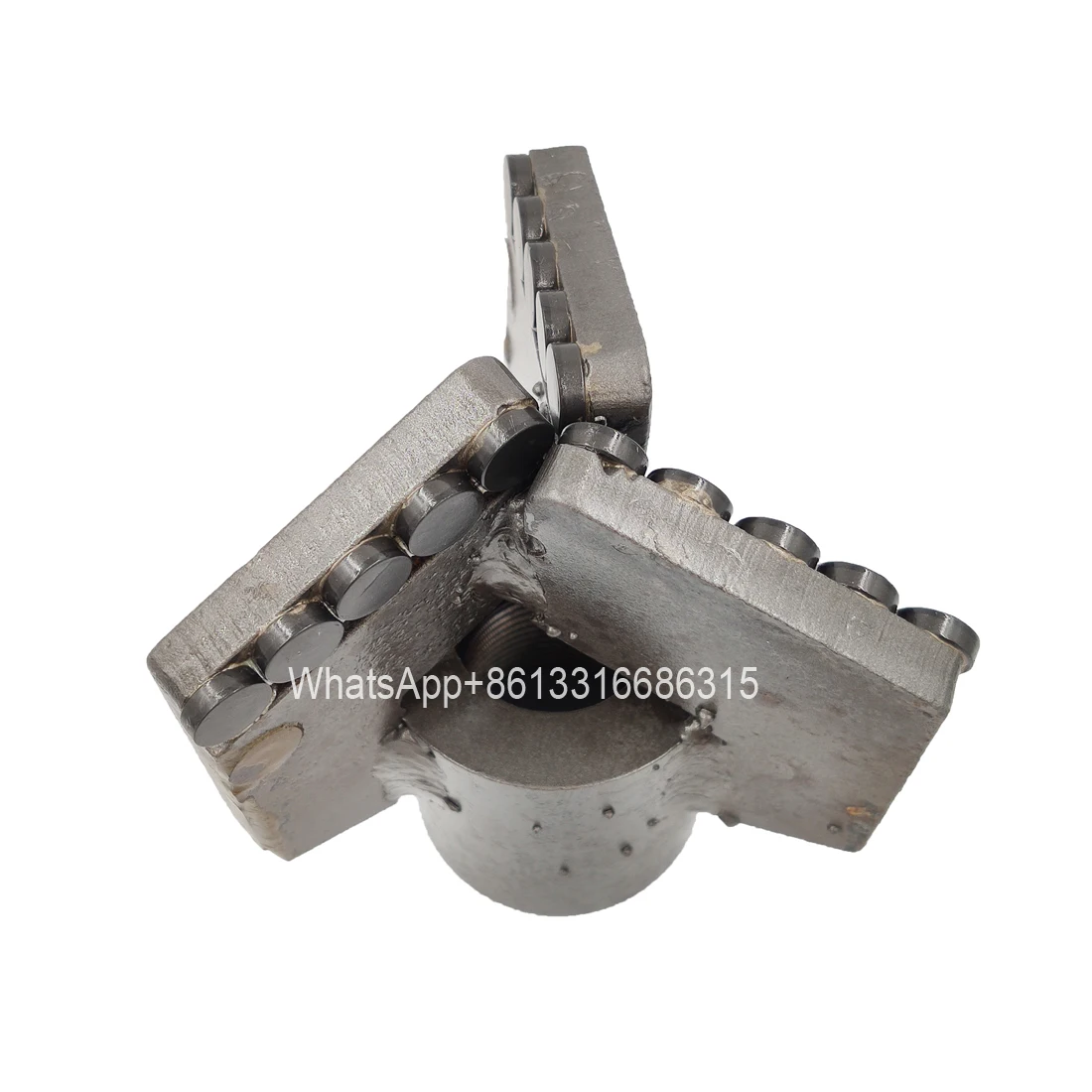 130MM PDC three wing concave scraper composite chip coreless drill bit coreless drilling exploration rock scraper